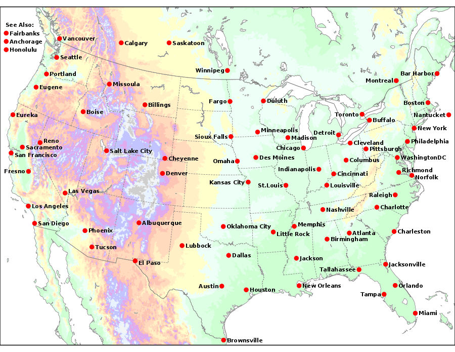 Metogram Locations